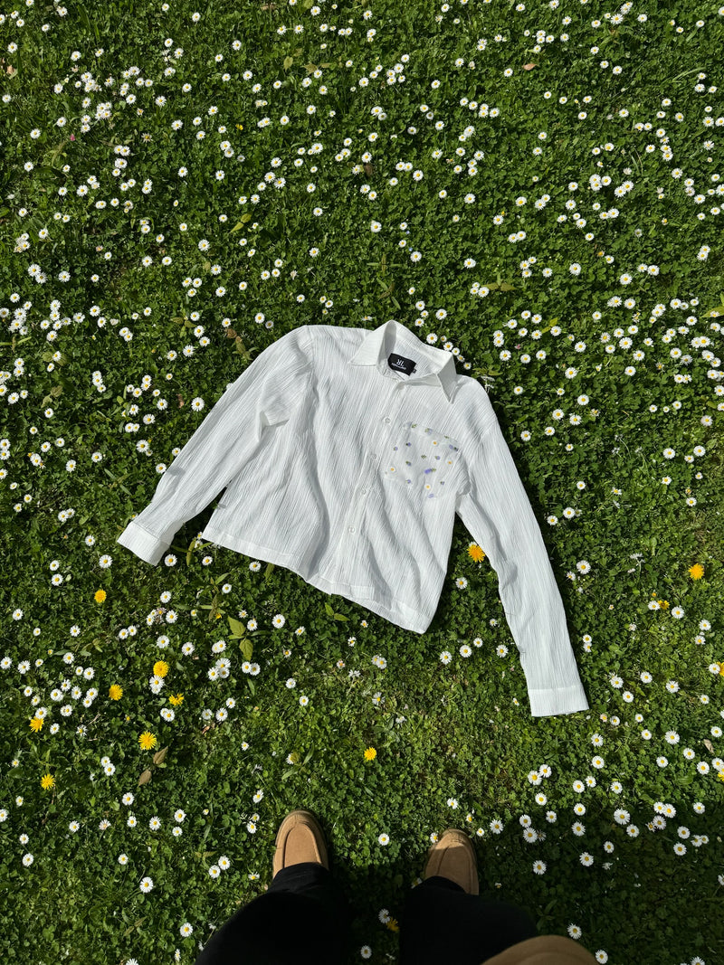 Long Flowers Pocket Shirt